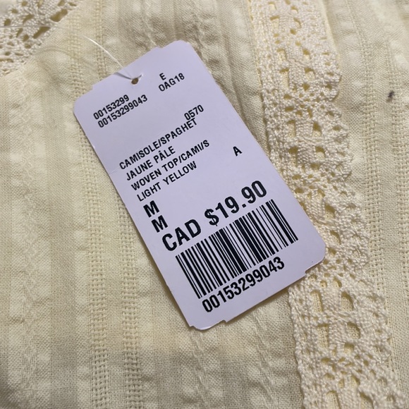 Light yellow camisole/top - Picture 2 of 6